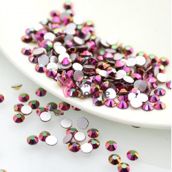 Strasuri din Cristale 100 bucati SC154 Rainbow AB de 1,5mm
